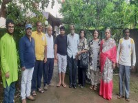 School stationery distribution at Badwalwadi